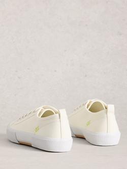White Stuff Pippa Canvas Trainers - view 2, Brill White