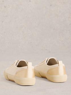 White Stuff Pippa Canvas Trainers - view 2, Natural