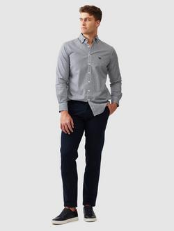 Rodd & Gunn Gunn Oxford Gingham Check Slim Fit Long Sleeve Shirt - view 2, Ink