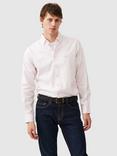 Rodd & Gunn Gunn Oxford Gingham Check Slim Fit Long Sleeve Shirt, Rosewater