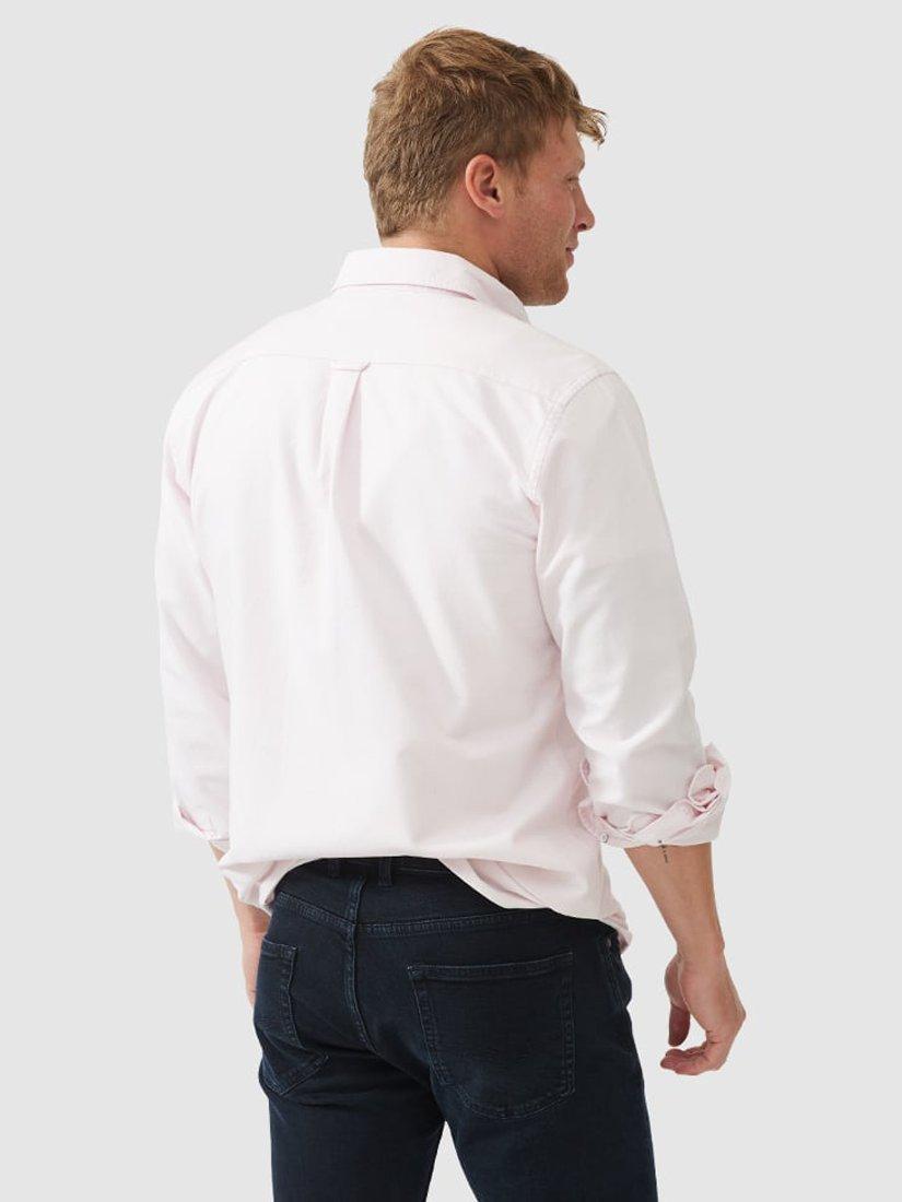 Product image 3 of 5, which shows Rodd & Gunn Gunn Oxford Cotton Slim Fit Long Sleeve Shirt, Quartz, XS