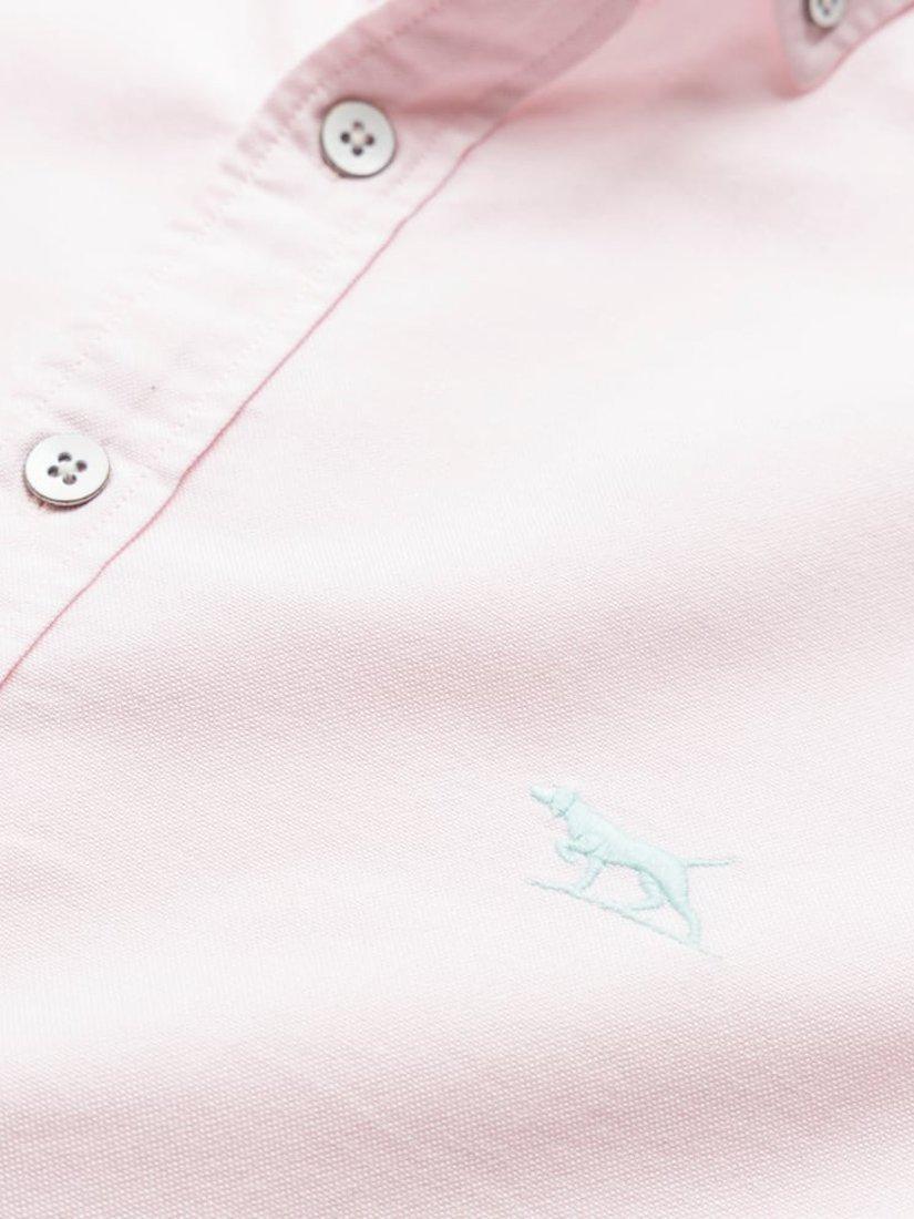 Product image 5 of 5, which shows Rodd & Gunn Gunn Oxford Cotton Slim Fit Long Sleeve Shirt, Quartz, XS