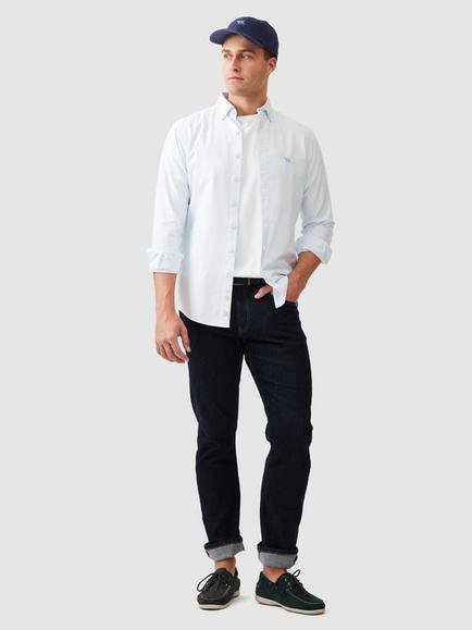 Rodd & Gunn Lakeside Stripe Oxford Cotton Sports Fit Long Sleeve Shirt - view 2, Capri