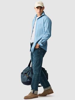 Rodd & Gunn Homestead Denim Cotton Slim Fit Long Sleeve Shirt, Stonewash - view 2, Stonewash