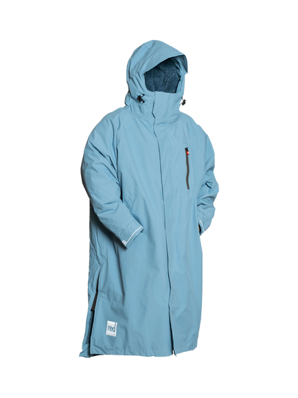 Red Unisex EVO Pro Waterproof Changing Robe - view 2, Alpine Blue