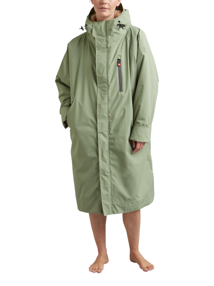 Red Unisex EVO Pro Waterproof Changing Robe, Sage Green