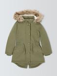 John Lewis Kids' Shower Resistant Parka, Green