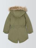 John Lewis Kids' Shower Resistant Parka, Green