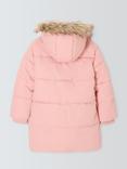 John Lewis Kids' Padded Shower Resistant Coat, Light Pink
