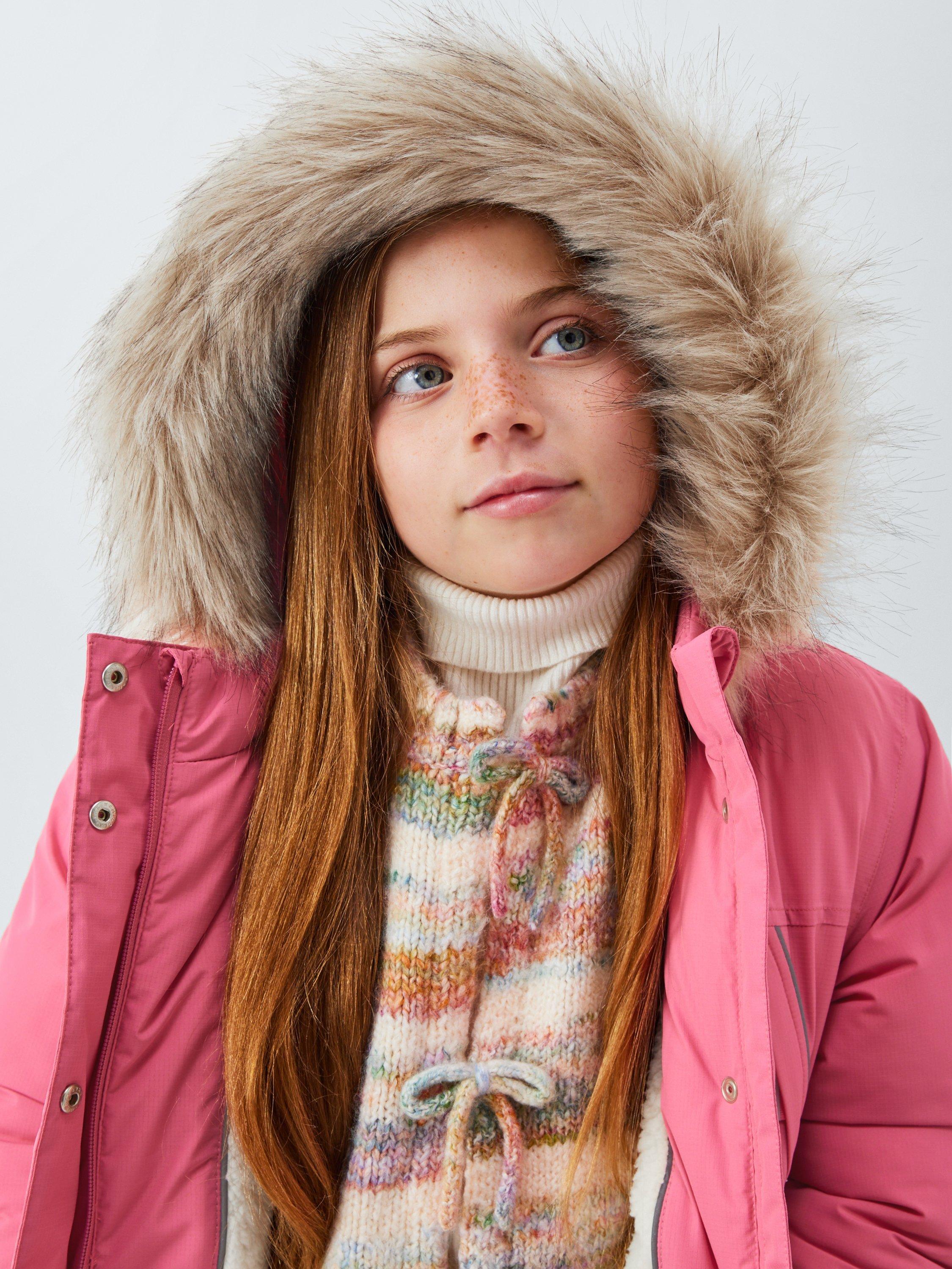 Product image 7 of 8, which shows John Lewis Kids' Tech Waterproof Parka, Pink, 7 years