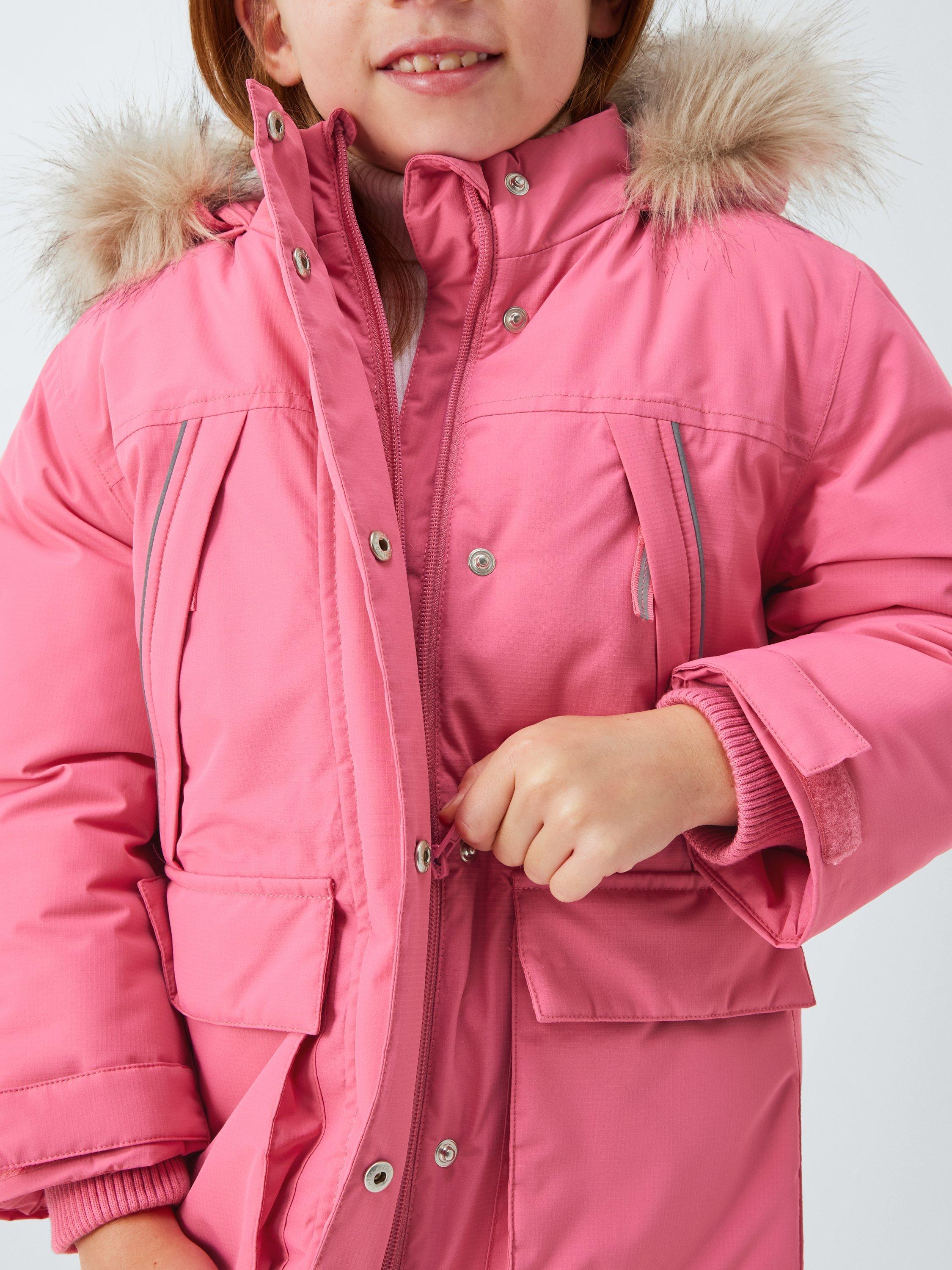 Product image 8 of 8, which shows John Lewis Kids' Tech Waterproof Parka, Pink, 7 years