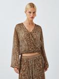 AND/OR Babette Wrap Top, Dreamcatcher Print