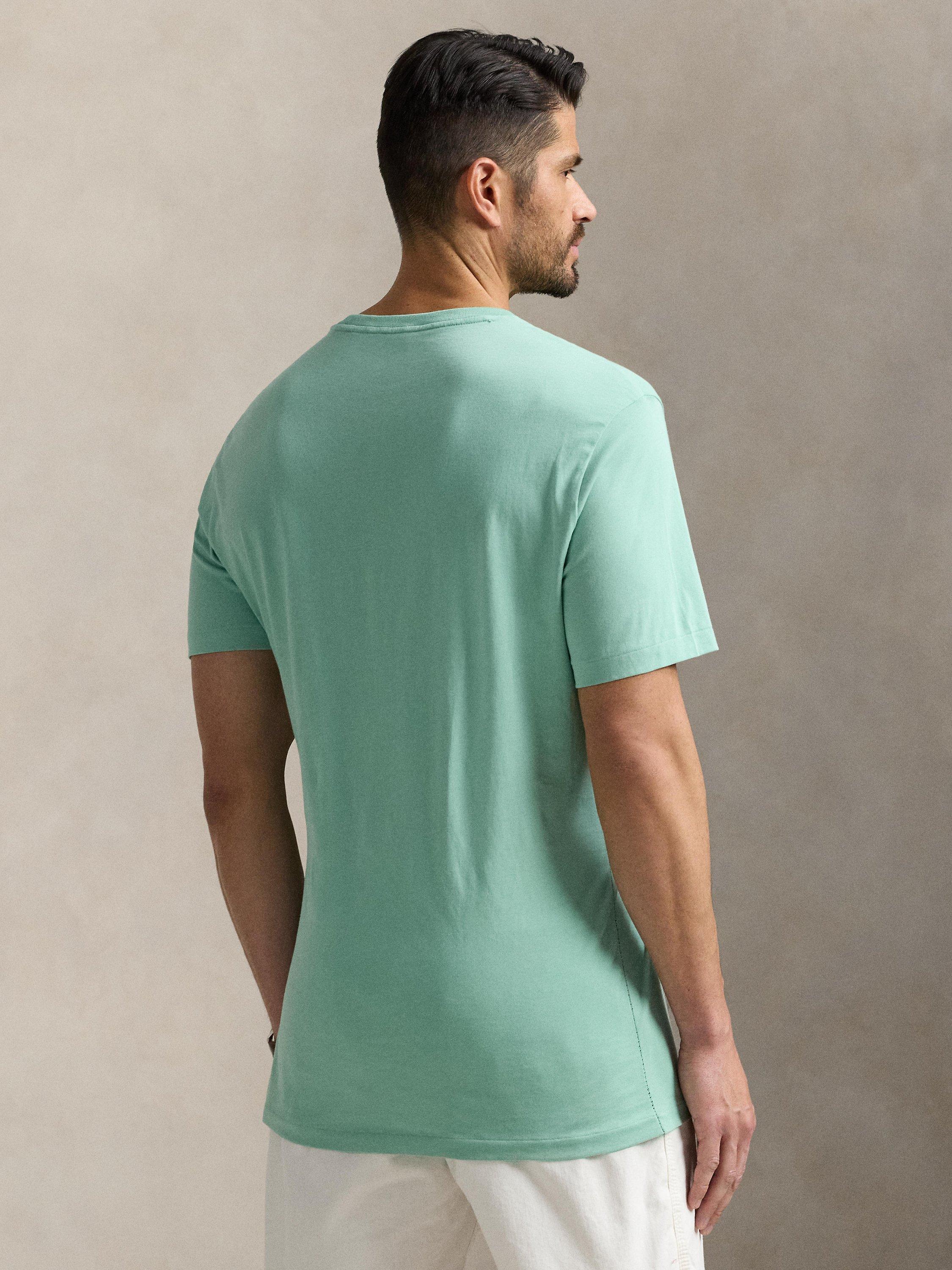 Product image 2 of 5, which shows Ralph Lauren Big & Tall Cotton Crew Neck T-Shirt, Celadon, 3XB