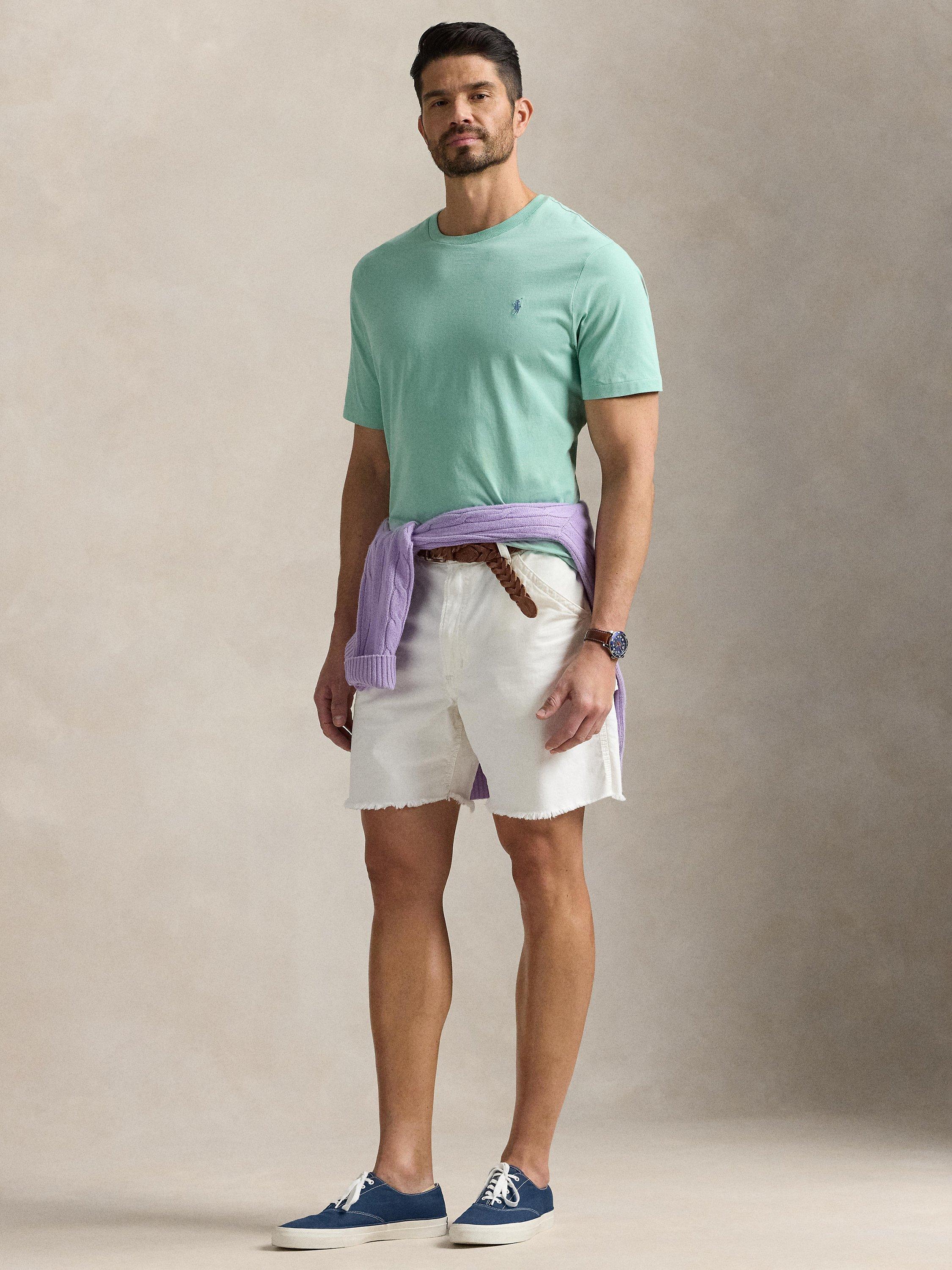 Product image 4 of 5, which shows Ralph Lauren Big & Tall Cotton Crew Neck T-Shirt, Celadon, 3XB