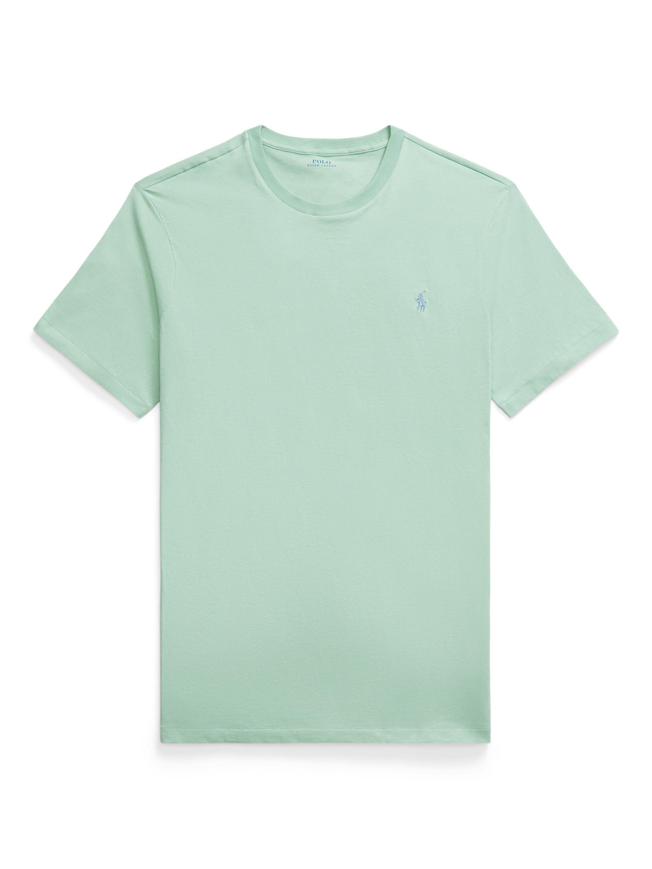 Product image 5 of 5, which shows Ralph Lauren Big & Tall Cotton Crew Neck T-Shirt, Celadon, 3XB