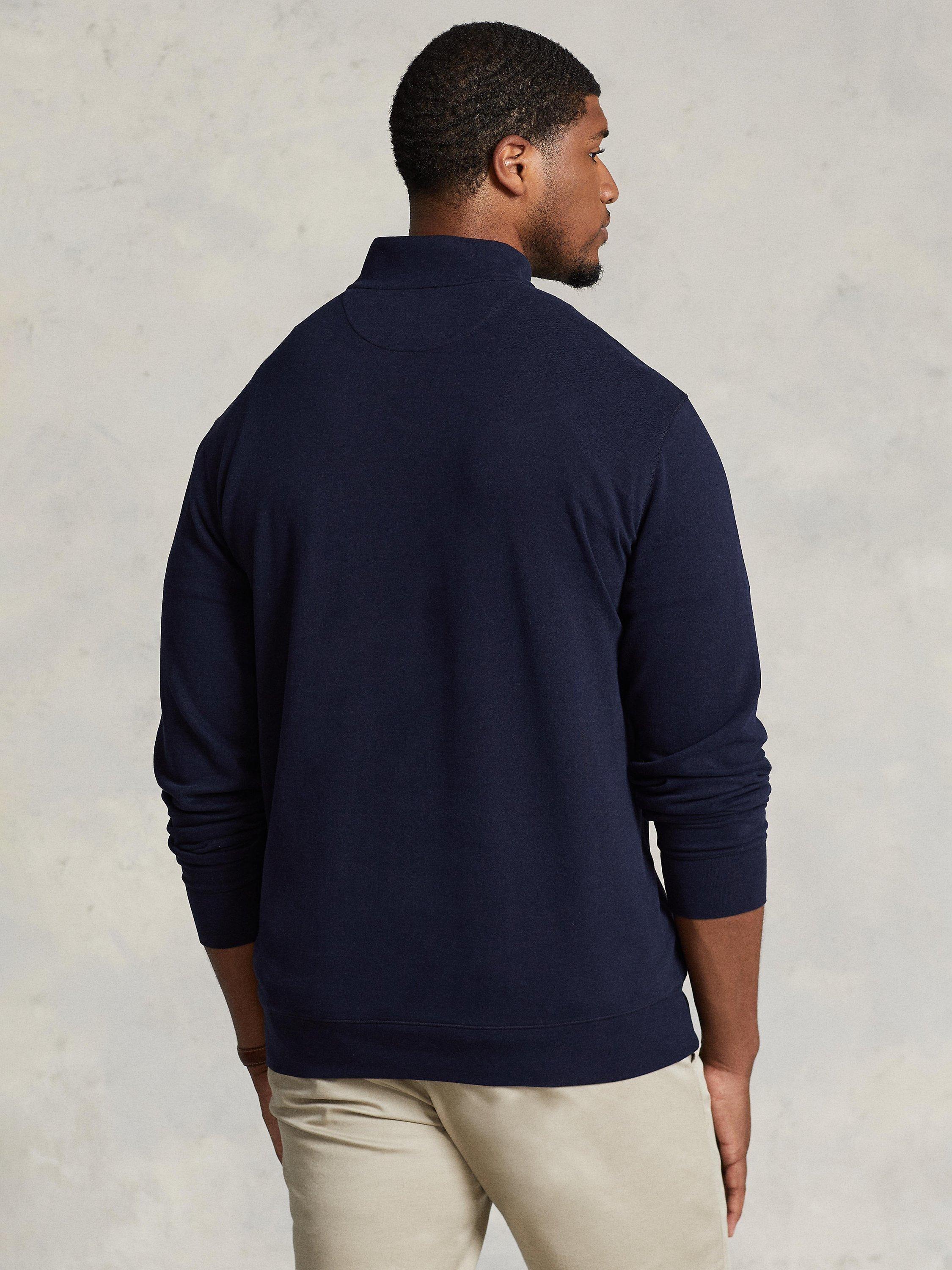 Product image 2 of 5, which shows Ralph Lauren Big & Tall Quarter Zip Jumper, Aviator Navy/C9678, 2XB