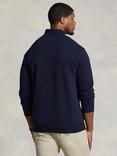 Ralph Lauren Big & Tall Quarter Zip Jumper, Aviator Navy/C9678