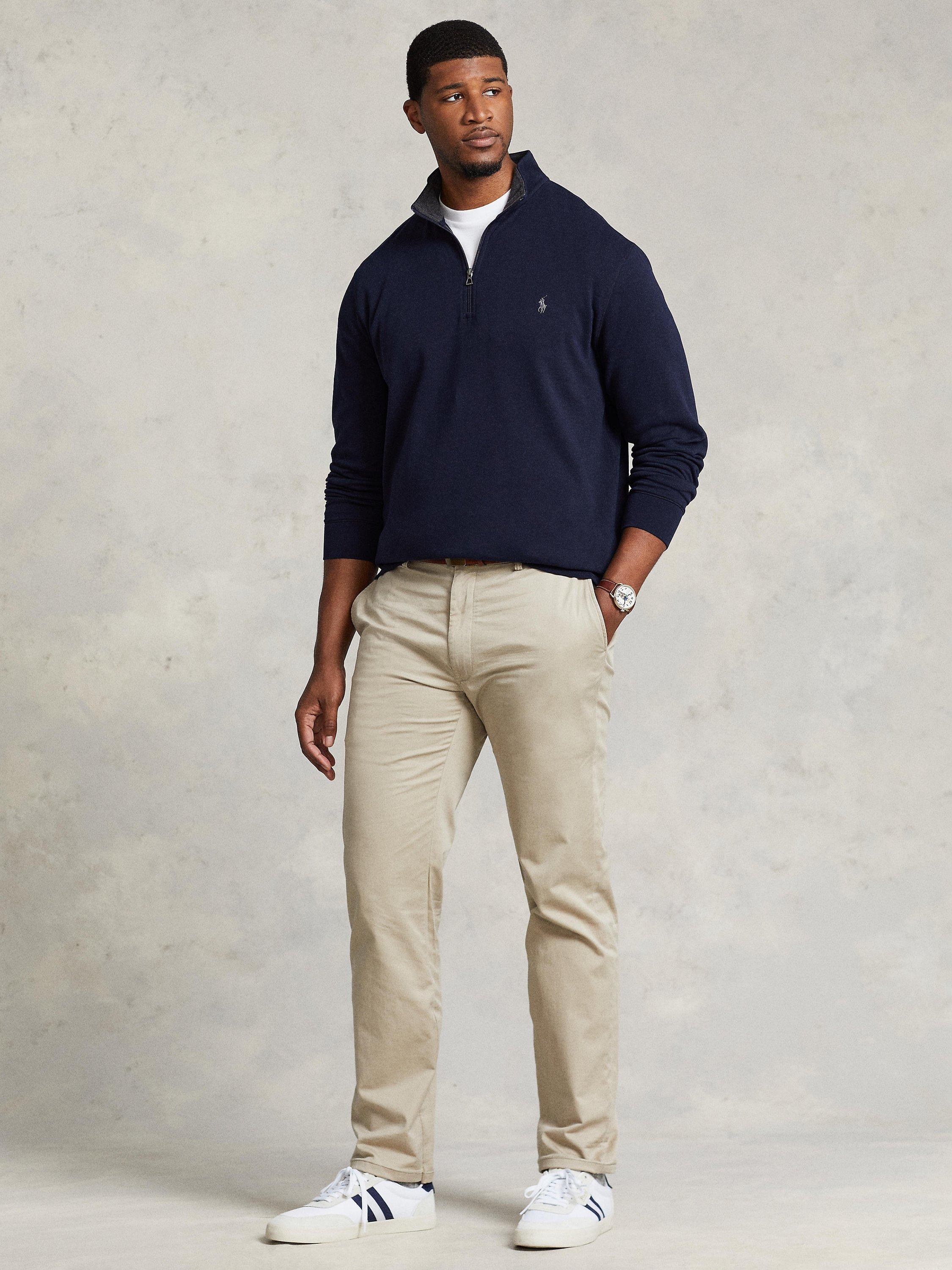 Product image 4 of 5, which shows Ralph Lauren Big & Tall Quarter Zip Jumper, Aviator Navy/C9678, 2XB