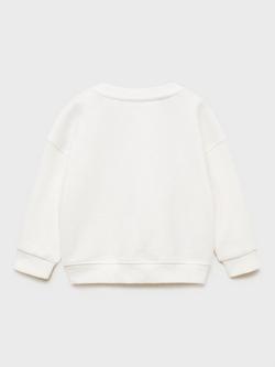 Mango Kids' Rolling Stones Sweatshirt, Natural White - view 2, Natural White
