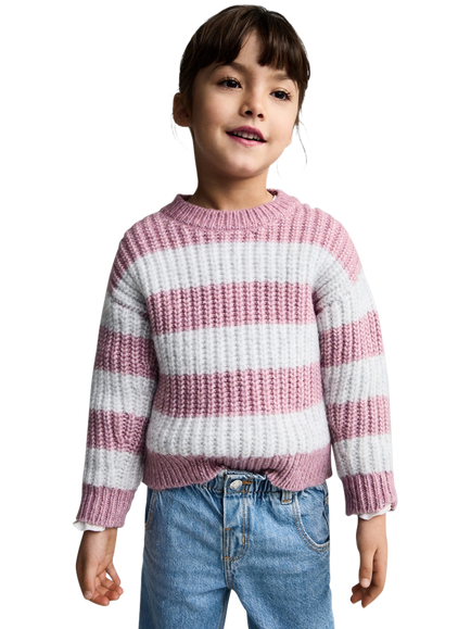 Mango Kids' Paperbag Jeans, Open Blue, Open Blue