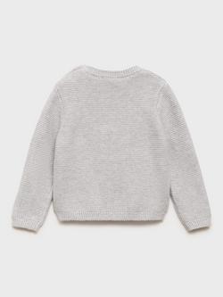 Mango Baby Enzo Pocket Jumper - view 2, Medium Grey