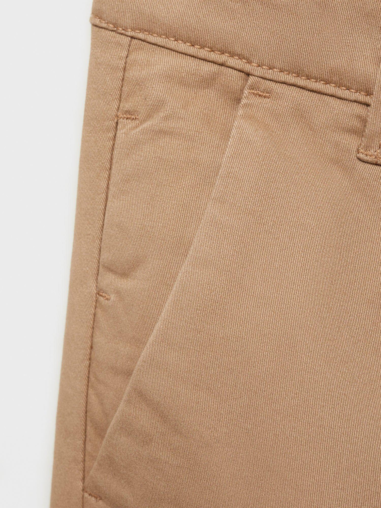 Product image 5 of 6, which shows Mango Kids' Slim Leg Chinos, Light Beige, 12 years