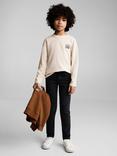 Mango Kids' Slim Fit Jeans, Open Grey