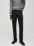 Mango Patrick Slim Fit Jeans, Dark Grey