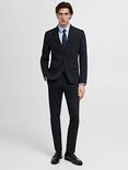 Mango Emotion Slim Fit Shirt, Mid Blue