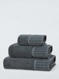 John Lewis Organic Turkish Cotton Towels, Dark Steel