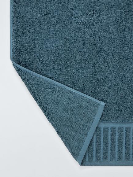 John Lewis Organic Turkish Cotton Towels - view 2, Bluestone