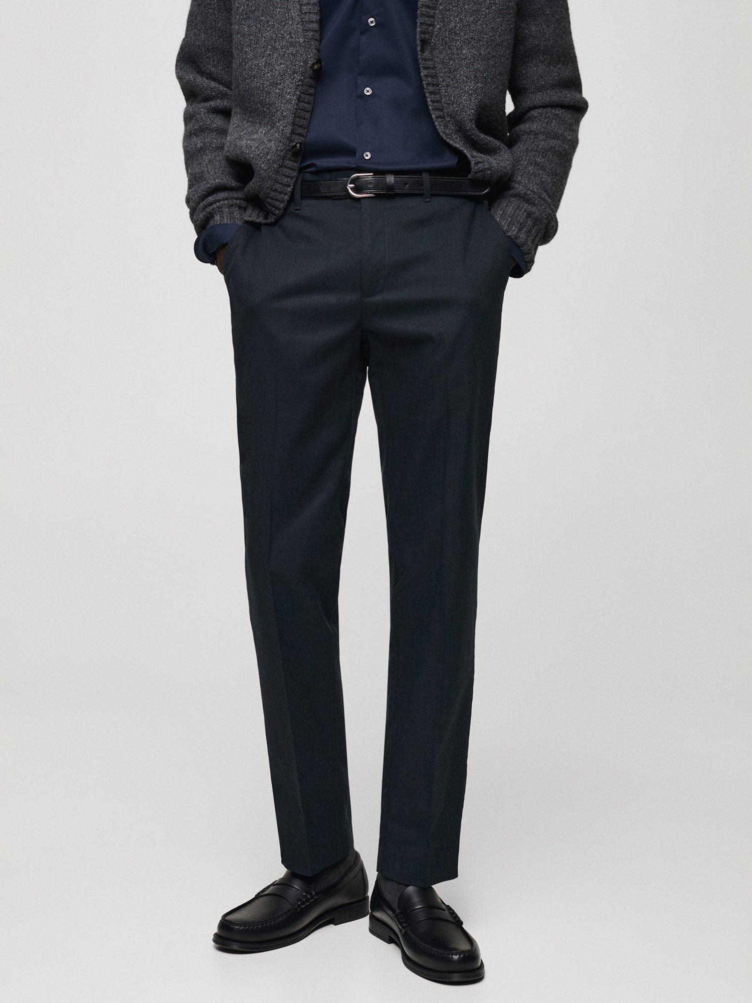 Product image 1 of 8, which shows Mango Nicco Straight Leg Chinos, Navy, 30