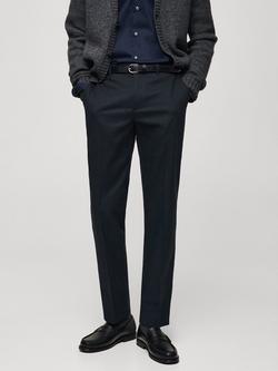 Mango Nicco Straight Leg Chinos, Navy, Navy