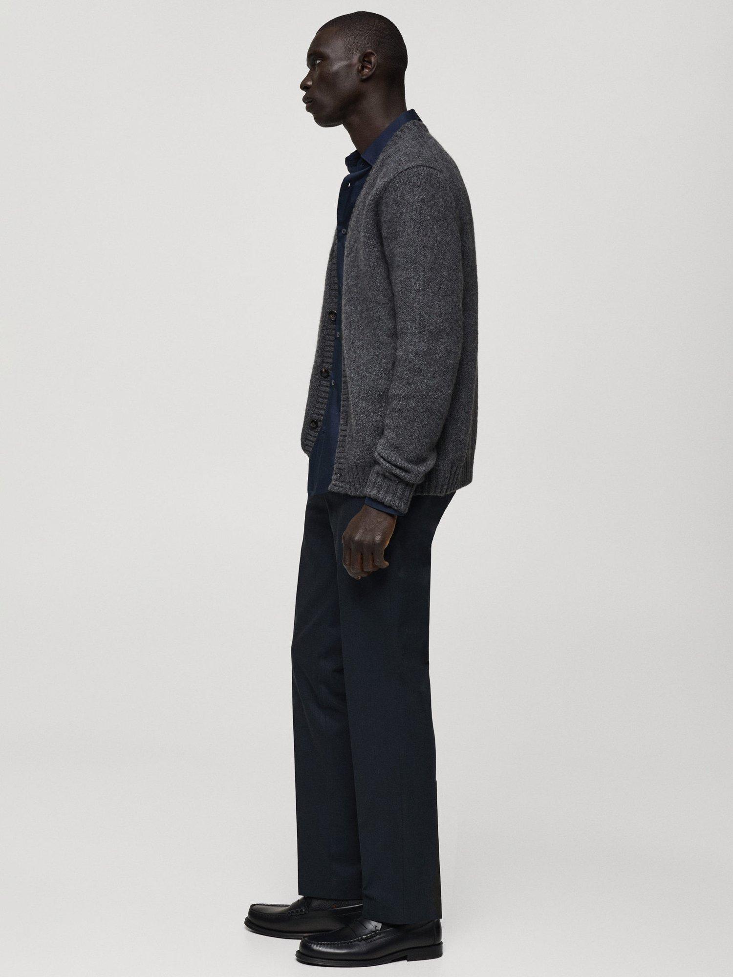 Product image 7 of 8, which shows Mango Nicco Straight Leg Chinos, Navy, 30