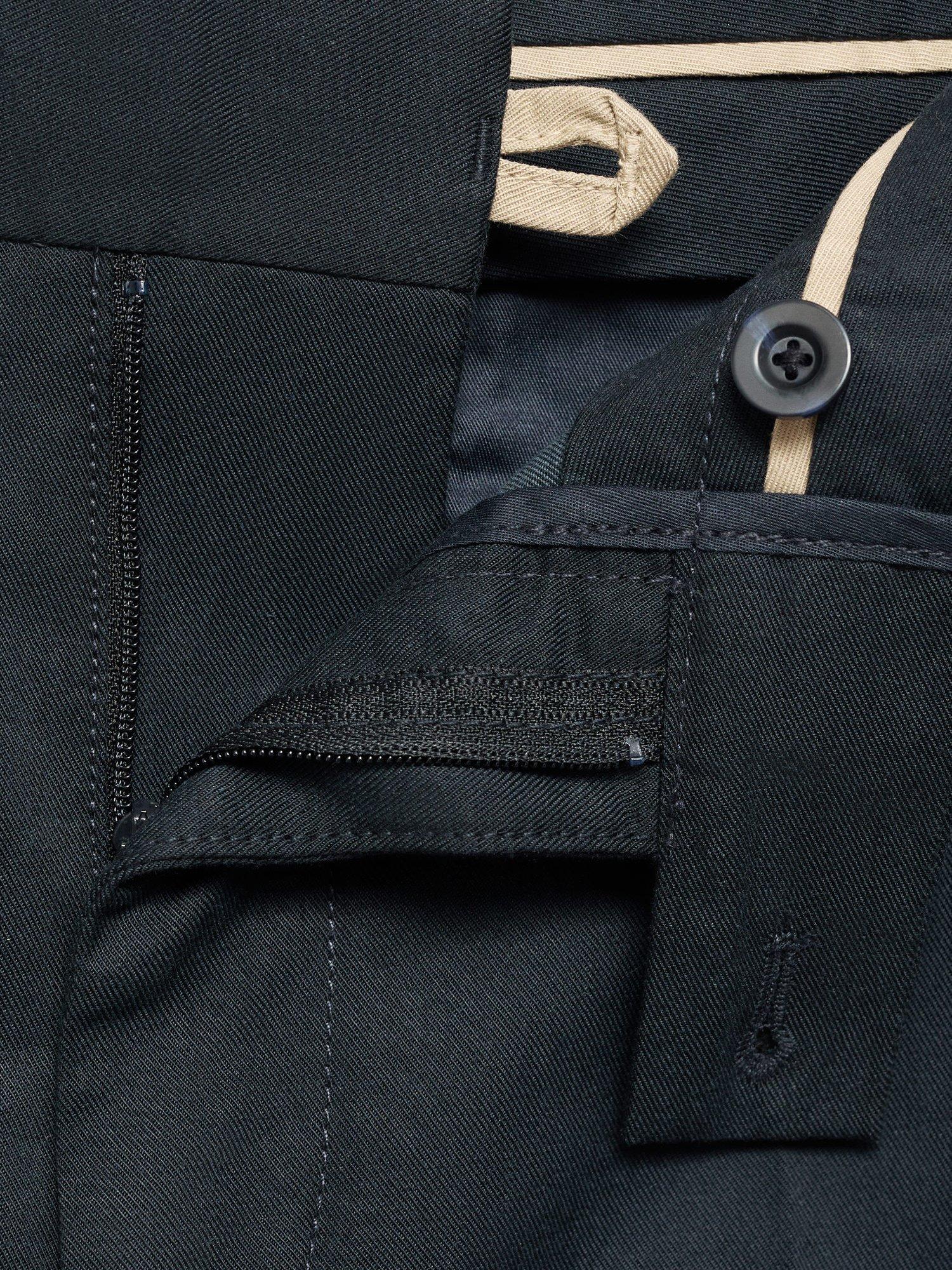 Product image 8 of 8, which shows Mango Nicco Straight Leg Chinos, Navy, 30