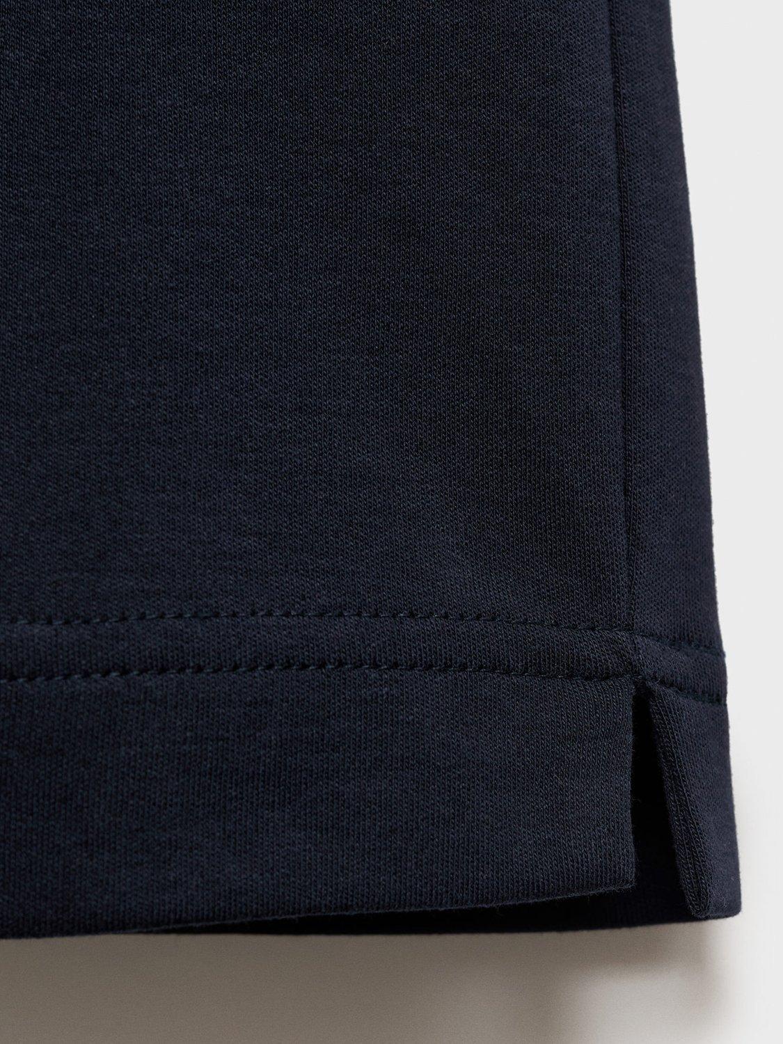 Product image 5 of 8, which shows Mango Gareth Cotton Long Sleeve Tee, Navy, XS