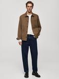 Mango Gareth Cotton Long Sleeve Tee, White