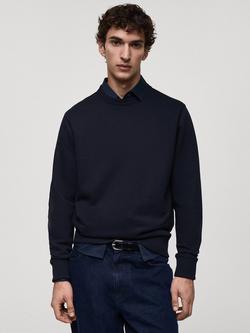 Mango Nola Regular Fit Sweatshirt, Navy