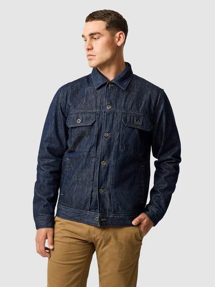 Rodd & Gunn Tennyson Inlet Premium Cotton Denim Trucker Jacket, Indigo, Indigo