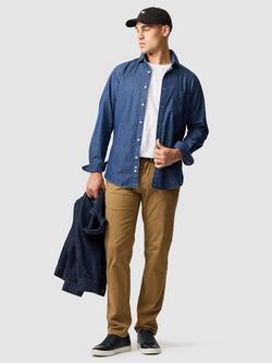 Rodd & Gunn Point Howard Micro Print Cotton Slim Fit Long Sleeve Shirt, Twilight - view 2, Twilight