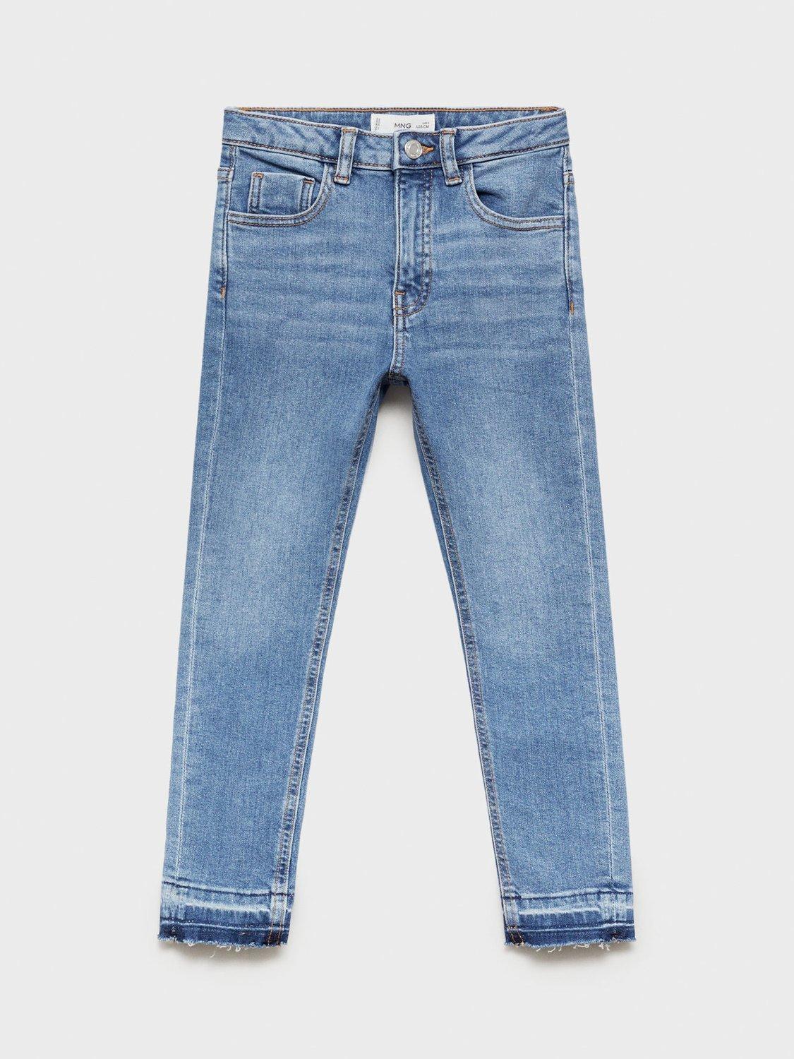Product image 1 of 4, which shows Mango Kids' Skinny Jeans, Medium Blue, 11 years