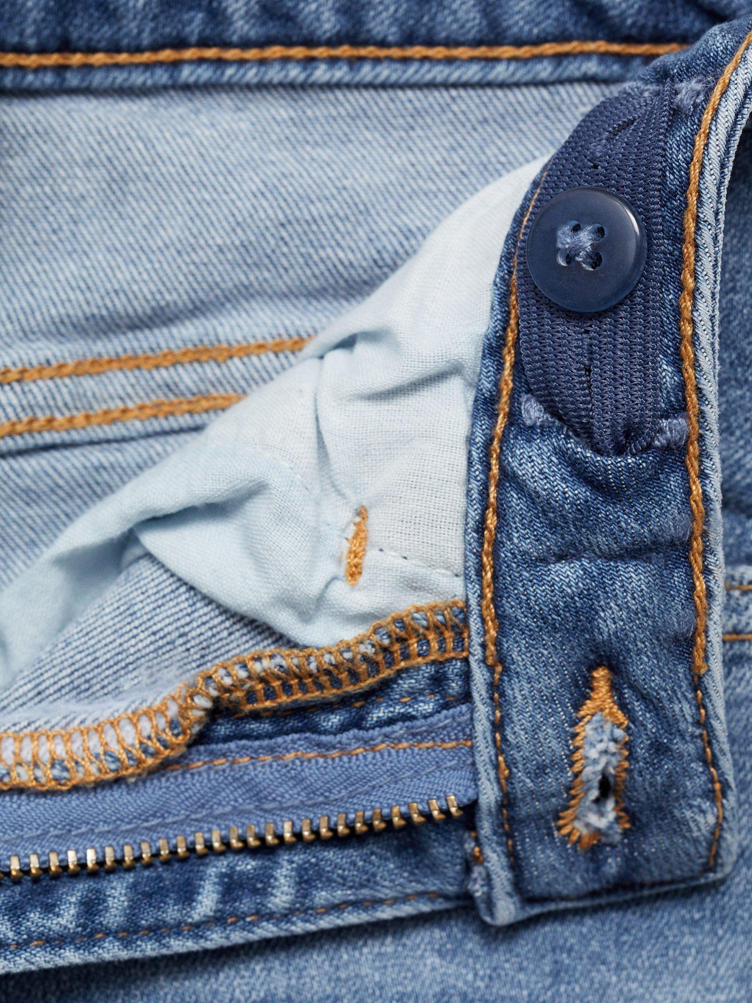 Product image 3 of 4, which shows Mango Kids' Skinny Jeans, Medium Blue, 11 years