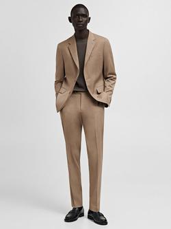 Mango Milan Slim Fit Suit Jacket, Light Beige - view 2, Light Beige