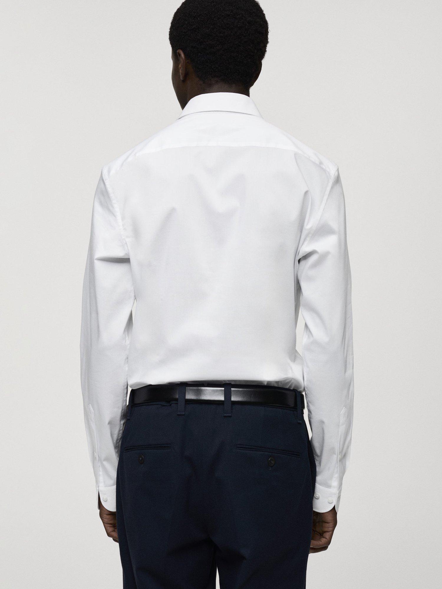 Product image 4 of 8, which shows Mango Play Shirt, White, XS