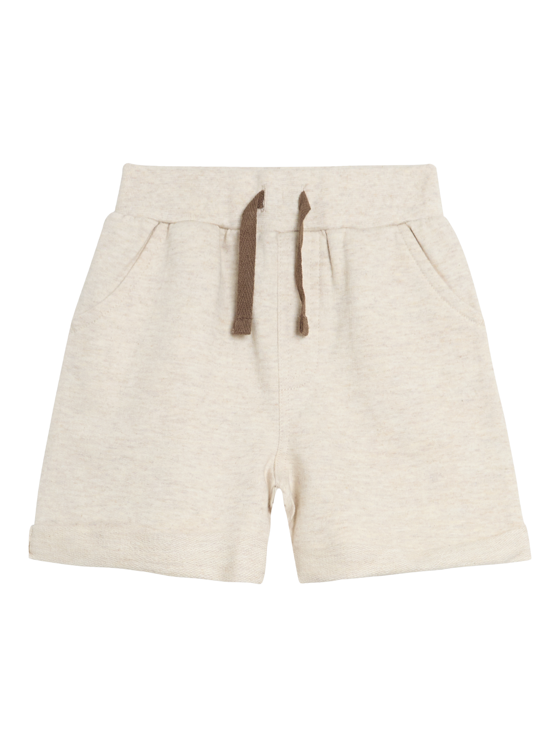 Product image 5 of 5, which shows JoJo Maman Bébé Kids' Jogger Shorts, Pack of 2, Natural, 0-3 months