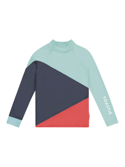 Toastie Kids' UV Long Sleeve Swim Top, Navy/Blue