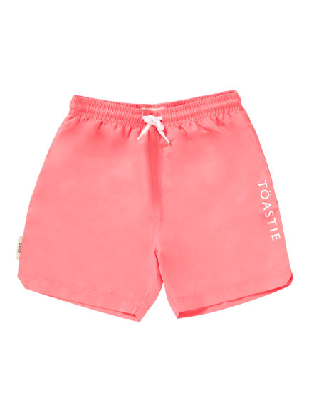 Toastie Kids' UV Swim Board Shorts, Salmon, Salmon