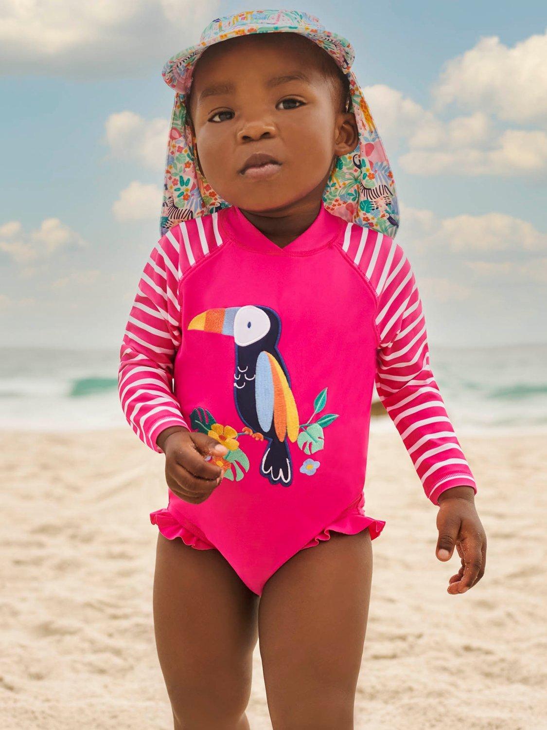 Product image 3 of 4, which shows JoJo Maman Bébé Kids' Long Sleeve Swimsuit, Toucan, 6-12 months