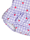 JoJo Maman Bébé Kids' Strawberry Swimsuit, Lilac/Multi