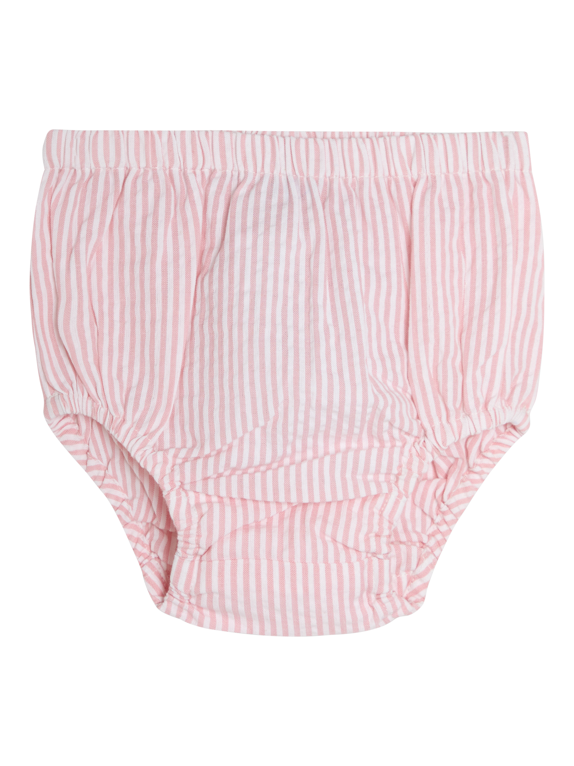 Product image 5 of 5, which shows JoJo Maman Bébé Kids' Cotton Mouse Applique Dress & Bloomers Set, Pink, 6-12 months